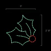 2 Leaf Holly (2'9" H x 3' W)