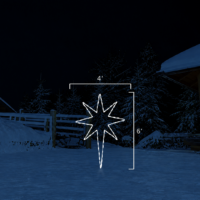Christmas Star Large (6' H x 4' W)