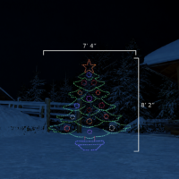 Decorated Tree - Large (8'2" H x 7'4" W)