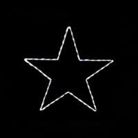 5 Point Star Christmas light display