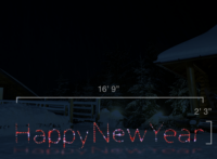 Happy New Year Sign (2'3" H x 16'9" W)