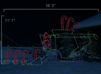 Candy Cane Combine (11'1" H x 16'2" W)