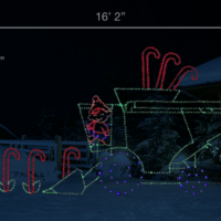 Candy Cane Combine (11'1" H x 16'2" W)