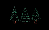 Photo of 3 Trees Set light display