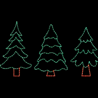 Photo of 3 Trees Set light display