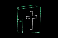 Bible Bible Christmas light display