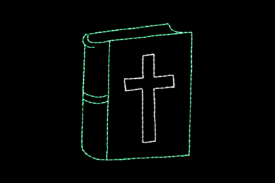 Bible Bible Christmas light display