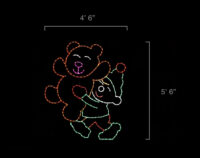 Elf_with_Big_Bear_Measurements__33564 Elf with Big Bear (5'6" H x 4'6" W)