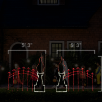 Ghost Mansion Fence (5'6" H x 5'3" W)