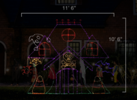 Ghost Mansion (10'6" H x 11'6" W)