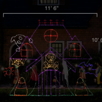 Ghost Mansion (10'6" H x 11'6" W)