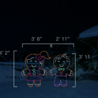 Gingerbread Kids (4'2" H x 3'6" W)