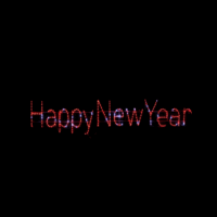 Happy New Year Sparkle animated Christmas light display