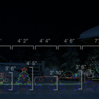 Holly Jolly Christmas Train (6’ H x 20' W)