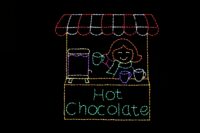 Hot Chocolate Stand Christmas light display
