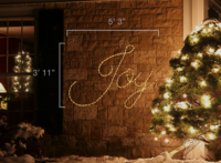 Joy sign (3'11" H x 5'3" W)