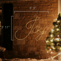 Joy sign (3'11" H x 5'3" W)