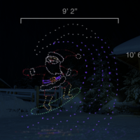 Surfing Santa (10'6" H x 9'2" W)