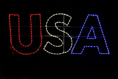 USA_Sign__91417 USA patriotic sign light display
