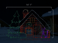 Warming House Cabin (11' H x 14'1" W)
