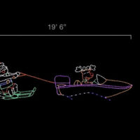 Water Ski Santa (5' H x 19'6" W)