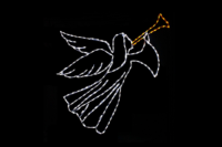 Angel Christmas light display