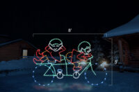 Bicycling Elves (5’ H x 8' W)
