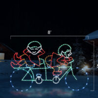 Bicycling Elves (5’ H x 8' W)