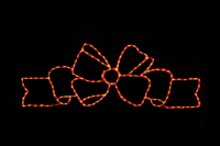 Fancy Bow Red Christmas light display