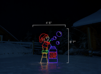 Bubble Elf animated Christmas light display