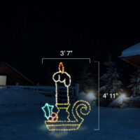 Candle (4’11" H x 3'7" W)