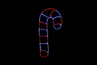 Single Cane Facing Right Christmas light display
