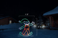 Cartwheeling Elf (4'3" H x 14' W)