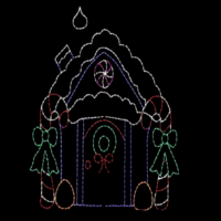 Sweet Treet Shop animated Christmas light display