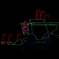 Candy Cane Combine animated Christmas light display
