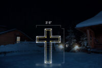 Christmas Cross (5' H x 3'6" W)