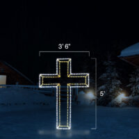 Christmas Cross (5' H x 3'6" W)