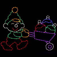 Ornament Elf Christmas light display