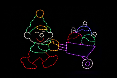 Ornament Elf Christmas light display