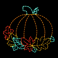 Fall Pumpkin Website Ready Halloween light display