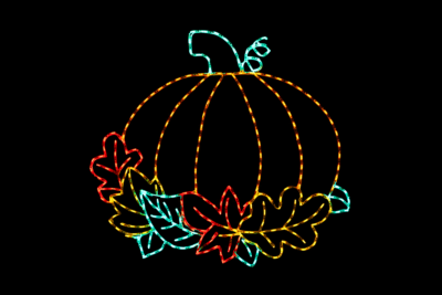Fall Pumpkin Website Ready Halloween light display