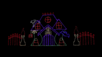 ghost_mansion_set__32364 Ghost Mansion Set animated Halloween light display