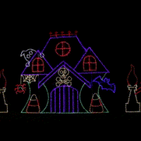 ghost_mansion_set__32364 Ghost Mansion Set animated Halloween light display