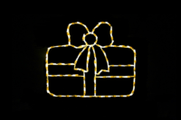 giftwhite Single Gift Warm White Christmas light display