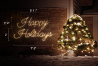 happy-holidays Happy Holidays Sign (2' H x 7'5" W)