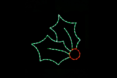 hollyleaf 2 Leaf Holly Christmas light display