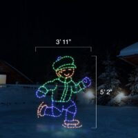 Ice Skating Boy (5'2" H x 3'11" W)