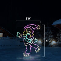 Ice Skating Girl (5'2" H x 3'9" W)