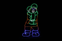 Juggling Boy animated Christmas light display