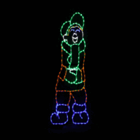 Juggling Boy animated Christmas light display